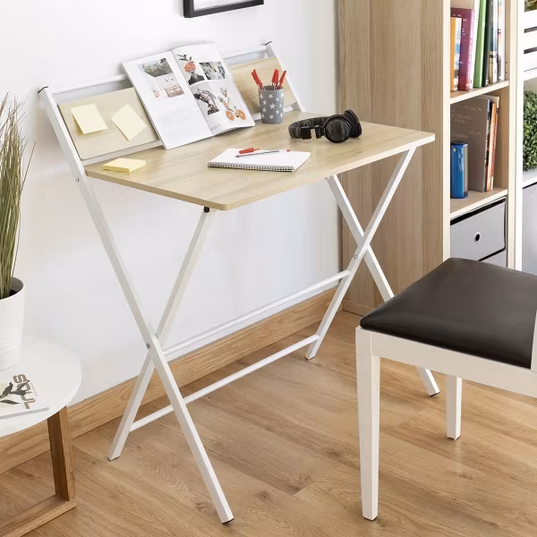 Hopfällbart skrivbord med hylla Tablezy InnovaGoods Home Living!