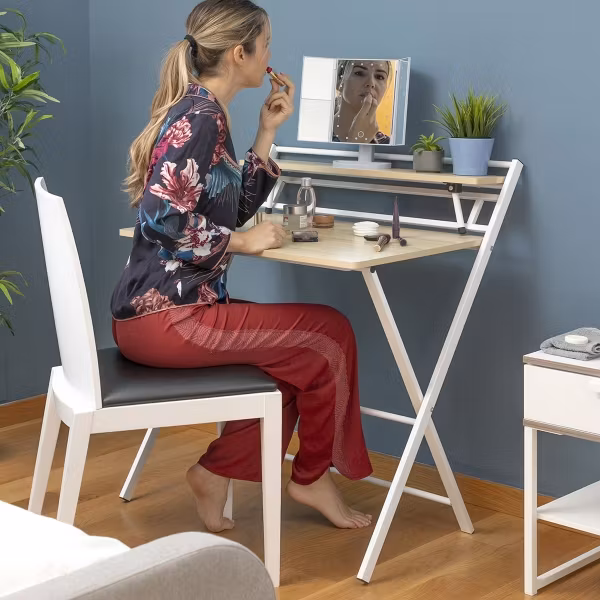 Hopfällbart skrivbord med hylla Tablezy InnovaGoods Home Living!