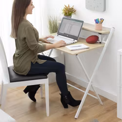 Hopfällbart skrivbord med hylla Tablezy InnovaGoods Home Living!