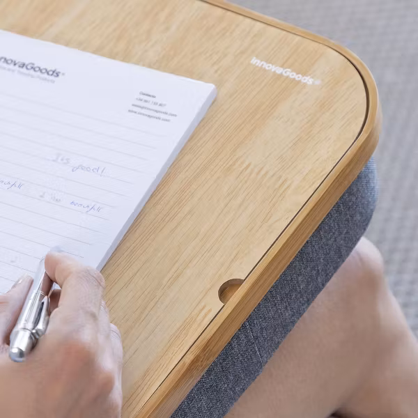 Transportabelt skrivbord för bärbara datorer med förvaringsfack Larage InnovaGoods Home Living!