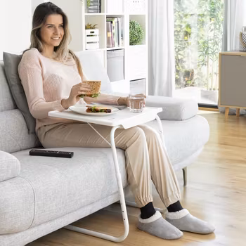 Fällbart sidobord med flera lägen Foldy Table InnovaGoods Home Living