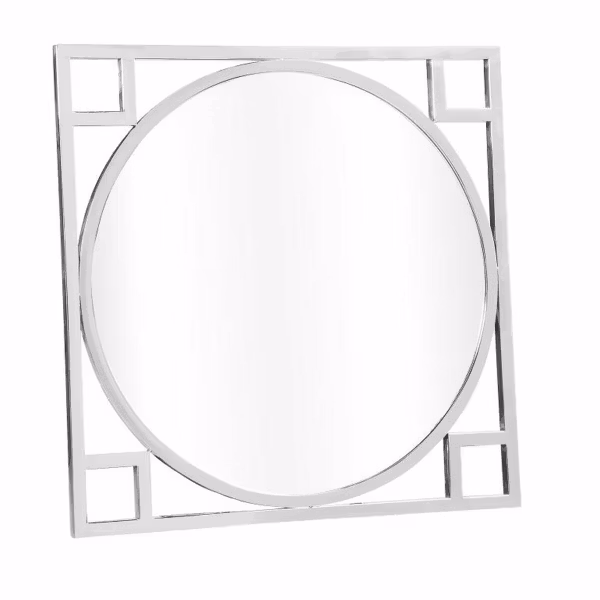 Väggspegel DKD Home Decor Silver Glas Stål (70 x 2 x 70 cm)
