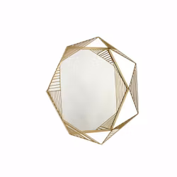 Väggspegel DKD Home Decor Glas Gyllene Järn (54 x 5 x 47 cm)