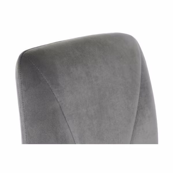 Matsalsstol DKD Home Decor Grå Metall Polyester (44 x 46 x 90 cm)