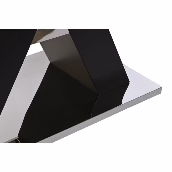 Matsalsbord DKD Home Decor Svart Härdat glas Trä MDF (180 x 90 x 76 cm)
