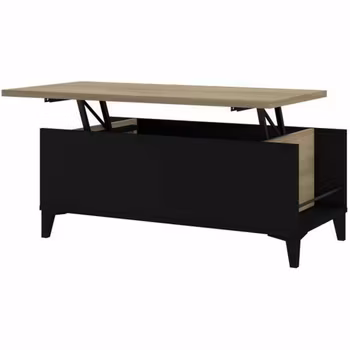 Höjbart soffbord Melamin Tölgy (100 x 50/72 x 42/55 cm)
