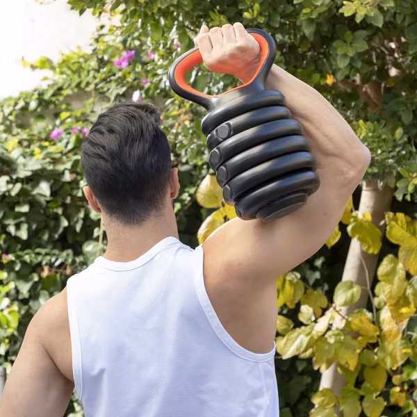 6-i-1 uppsättning justerbara vikter med träningsguide Sixfit InnovaGoods