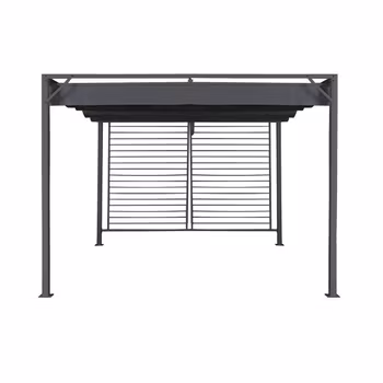 Pergola DKD Home Decor Grå 300 x 300 x 230 cm Stål