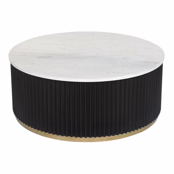 Soffbord DKD Home Decor Metall Marmor (80 x 80 x 40 cm)