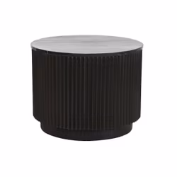 Soffbord DKD Home Decor Svart 61 x 61 x 47,5 cm Metall Marmor