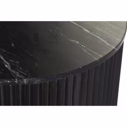 Soffbord DKD Home Decor Svart 61 x 61 x 47,5 cm Metall Marmor