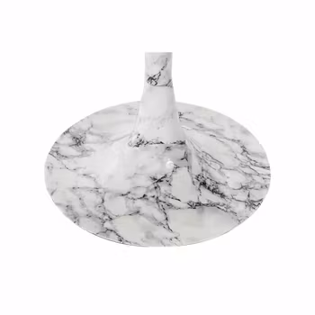 Sidobord DKD Home Decor Gyllene Aluminium Vit Marmor (51 x 51 x 51 cm)