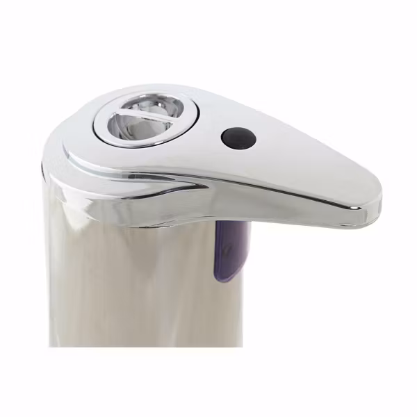 Automatisk tvålpump med sensor DKD Home Decor 8424001815951 250 ml 11,1 x 7,5 x 19 cm Silvrig Svart ABS