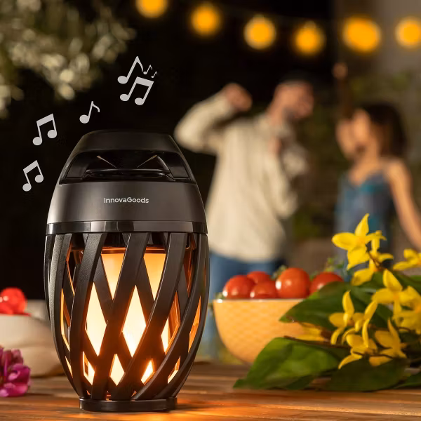 Trådlös högtalare med flameffekt LED Spekkle InnovaGoods