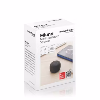 Uppladdningsbar, bärbar och trådlös minihögtalare Miund InnovaGoods Gadget Tech