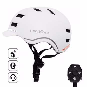 Hjälm för elscooter Smartgyro SMART PRO Vit M