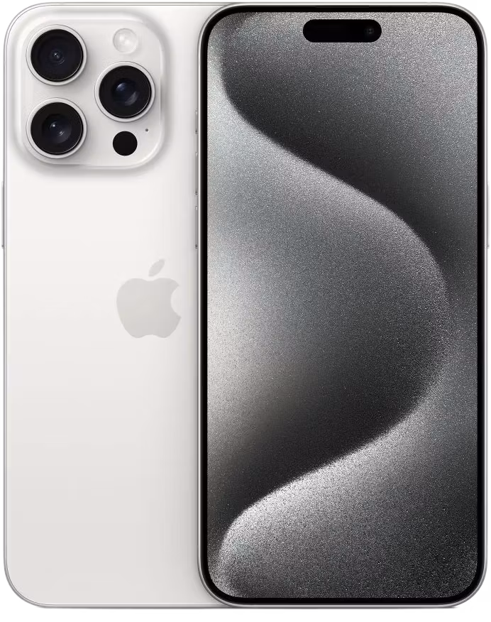 Apple iPhone 15 Pro Max - Vit titan