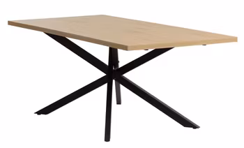 Matbord NORTOFT 95x200 vildekfärgat/svart