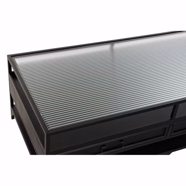 Soffbord DKD Home Decor Metall Glas (120 x 60 x 40 cm)