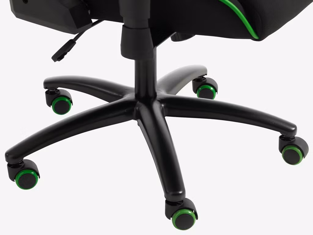 Gamingstol LAMBJERG svart mesh/grön