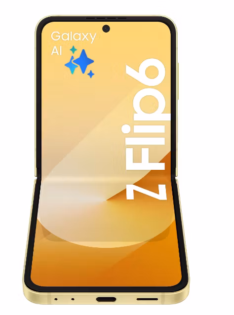 Samsung Galaxy Z Flip6 – Färgstark och innovativ i solgul design!