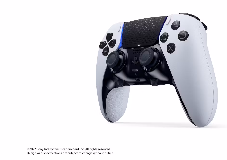 PlayStation 5 DualSense Edge – Vit – Anpassningsbar Trådlös Handkontroll för Optimal Spelkontroll