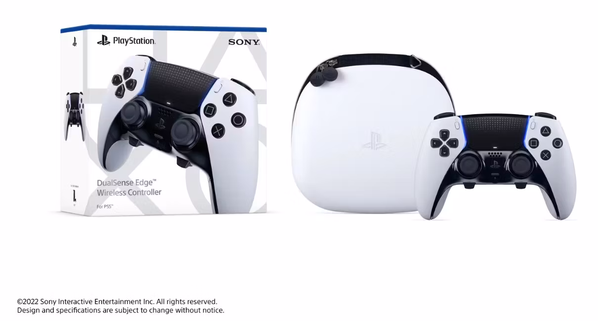 PlayStation 5 DualSense Edge – Vit – Anpassningsbar Trådlös Handkontroll för Optimal Spelkontroll