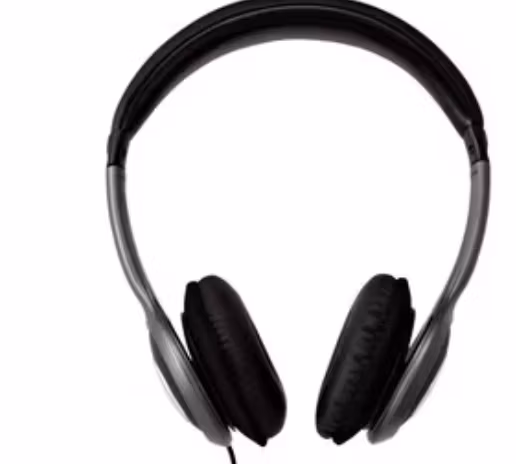 V7 HA520-2EP Over-Ear Stereo Hörlurar – Svart & Grå – Hög Kvalitet med 3,5 mm Jack och 1,80 m Kabel