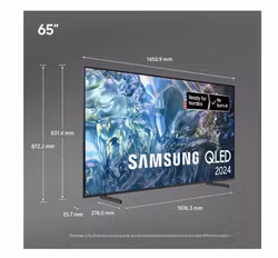 Samsung 65" TQ65Q60DAUXXC 4K QLED Smart TV – Fantastisk Bildkvalitet och Smarta Funktioner i En Elegant Design!