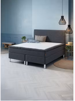 Kontinentalsäng GOLD C35 – 160x200 cm i Elegant Grått för Maximal Komfort