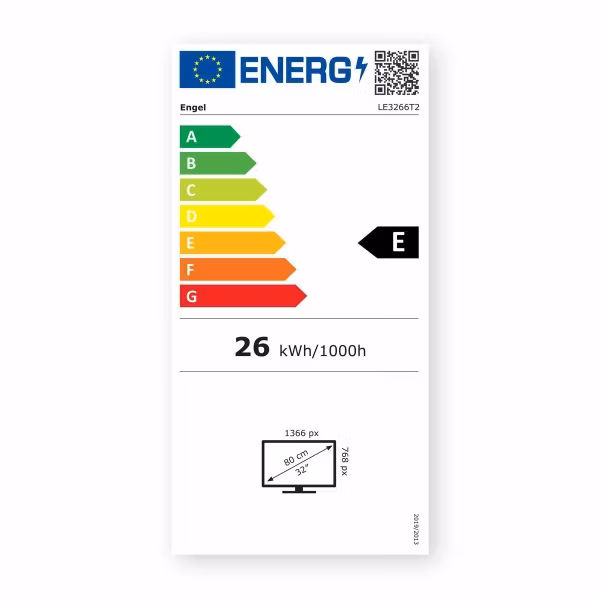 Engel LE3266T2 32" HD LED TV – Perfekt för Det Mindre Utrymmet med Skarp Bild och Smidig Design