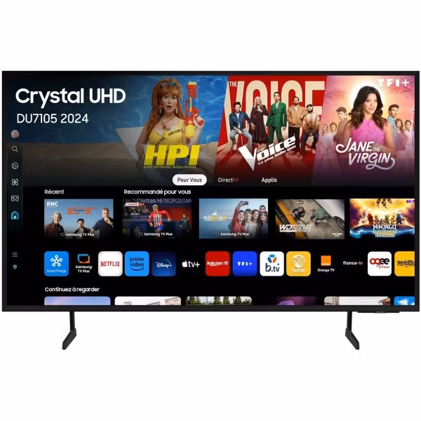 Samsung TU43DU7105 43" 4K Ultra HD LED Smart TV – Skarp Bild och Smart Funktioner i 43-tumsformat