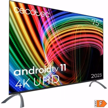 Cecotec A3 Series ALU30075 75" 4K Ultra HD Smart TV – Storslagen Bildkvalitet med HDR10 och Dolby Vision
