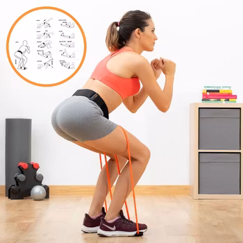 Bootrainer InnovaGoods - Bälte med Motståndsband för Rumpträning & Träningsguide