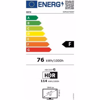 Metz 55MUD7000Y Smart TV – 55" Full HD LED – Strömlinjeformad Design