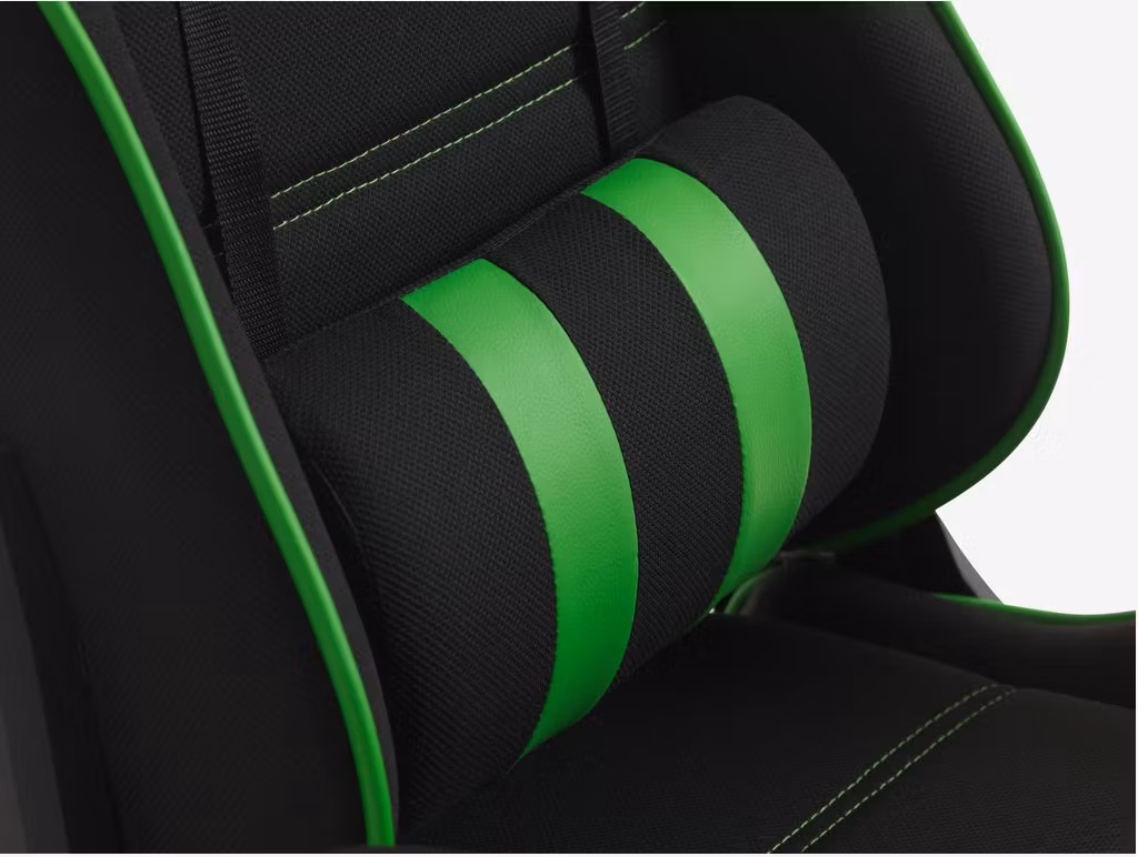Gamingstol LAMBJERG Svart Mesh/Grön – Ergonomisk Komfort för Maximal Prestation
