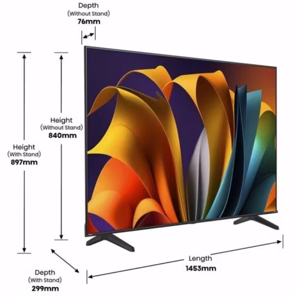 Smart TV Hisense 65A6N 65" 4K Ultra HD LED HDR – Imponerande Bildkvalitet och Smarta Funktioner