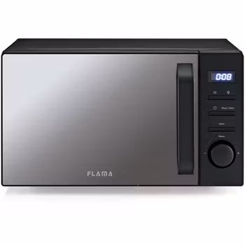 Mikrovågsugn Flama 1833FL – 700 W, 20 L, Svart – Kompakt och Praktisk Matlagning