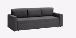 Bäddsoffa MARSLEV 3-sits – Mörkgrått Tyg – Funktionell och Stilren Komfort