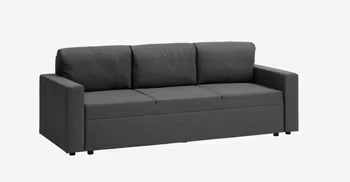 Bäddsoffa MARSLEV 3-sits – Mörkgrått Tyg – Funktionell och Stilren Komfort