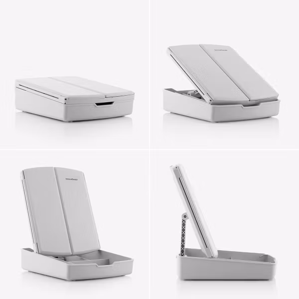 3-i-1 Fällbar LED-spegel med Sminkorganisator Panomir InnovaGoods – Funktion och Elegans i Ett
