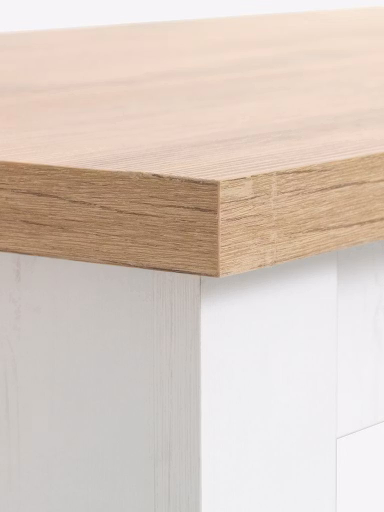 Soffbord MARKSKEL 60x110 cm – Stilren Design i Vit/Ek