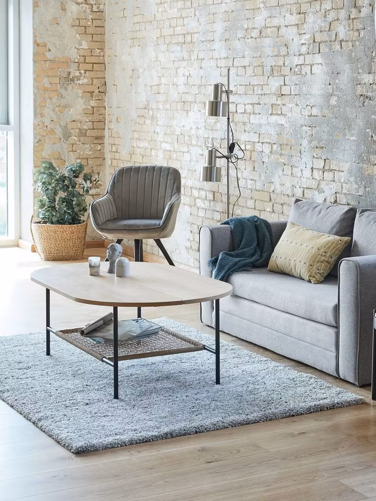 Soffbord HINNERUP 75x120 cm – Ljus Ek med Modern Design