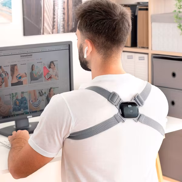 Smart Hållningsväst Viback InnovaGoods – Uppladdningsbar Väst med Vibrationer för Förbättrad Hållning