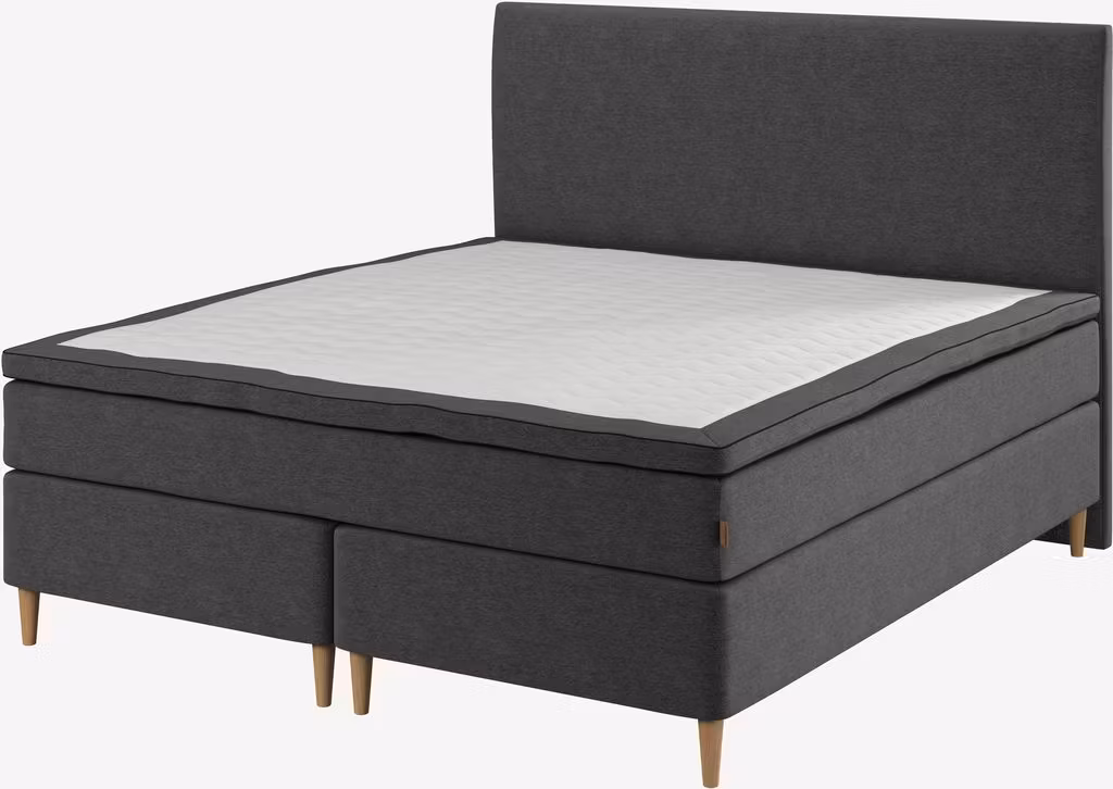 HEMLA GC75 Gold – Kontinentalsäng 160x200 cm med Grå-40 Memory