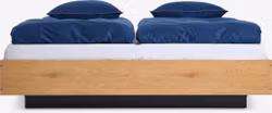 ELLINGE Sängram 180x200 cm med Förvaring – Elegant Ekfärgad Design & Smart Förvaringslösning