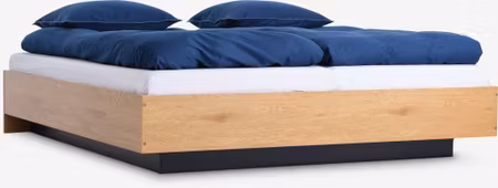 ELLINGE Sängram 180x200 cm med Förvaring – Elegant Ekfärgad Design & Smart Förvaringslösning