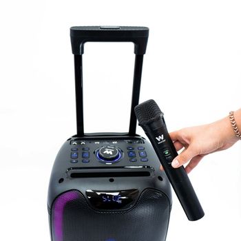 Woxter Rock’n’Roller ST – 100 W Portabel Bluetooth-högtalare med Mikrofon, LED & 5 h Batteri