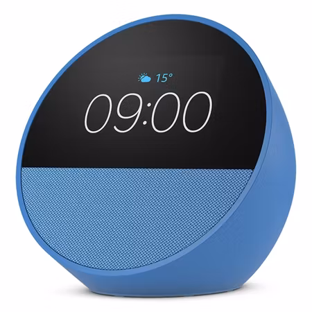 Amazon Echo Spot B0C2RSJHS6 – Portabel Blå Smart Högtalare med 2,8″ Pekskärm & Alexa
