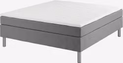 VERMA BC5 Kontinentalsäng 160×200 cm – Grå-23 MF, Lyxig Komfort & Stilren Design